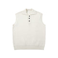 Sleeveless Collared Wool Knit Vest
