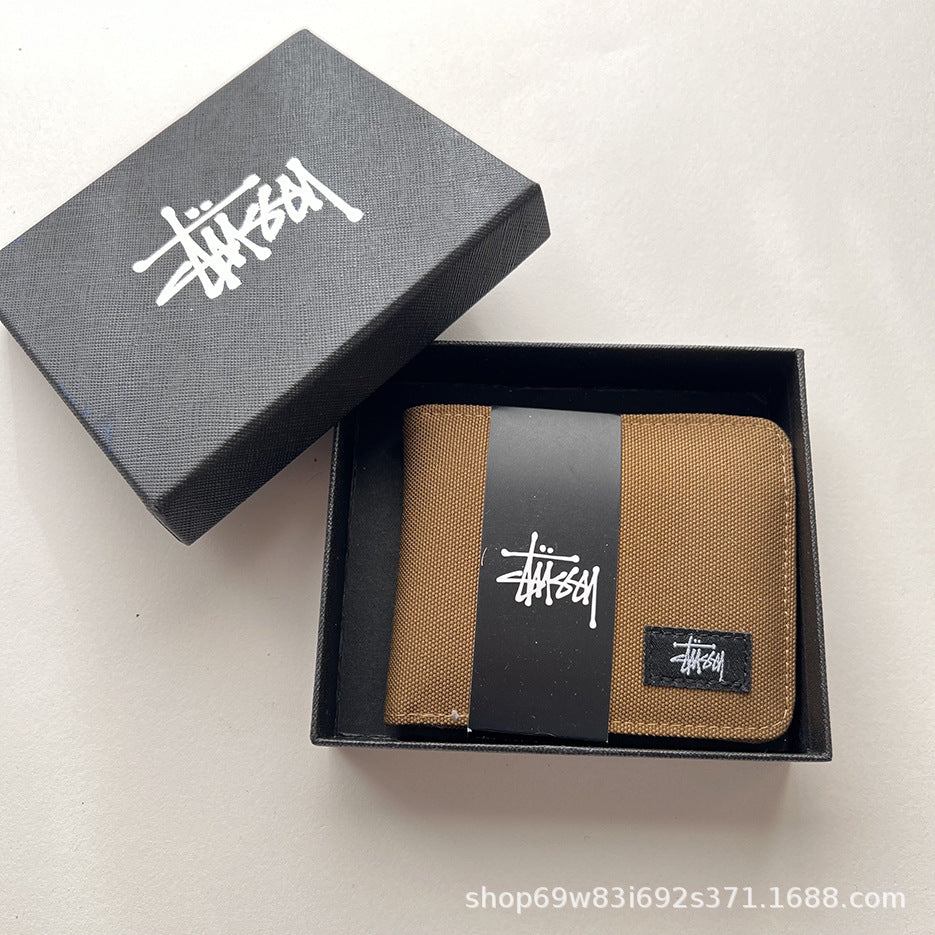 Stüssy short wallet, Oxford cloth short half off