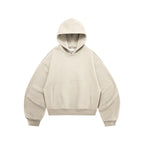 Fleece-lined hoodie, eggshell fleece sweatshirt