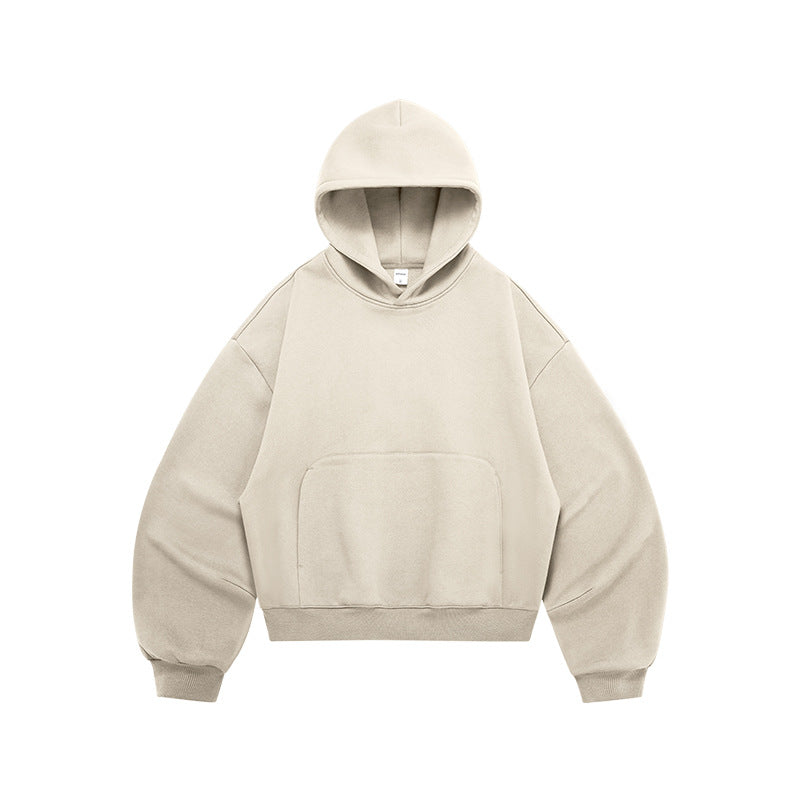 Fleece-lined hoodie, eggshell fleece sweatshirt