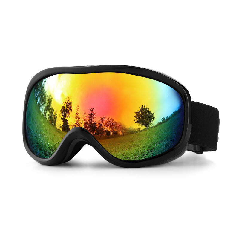 Ski smooth no fog mirror, can card myopia, spherical large field of view ski goggles