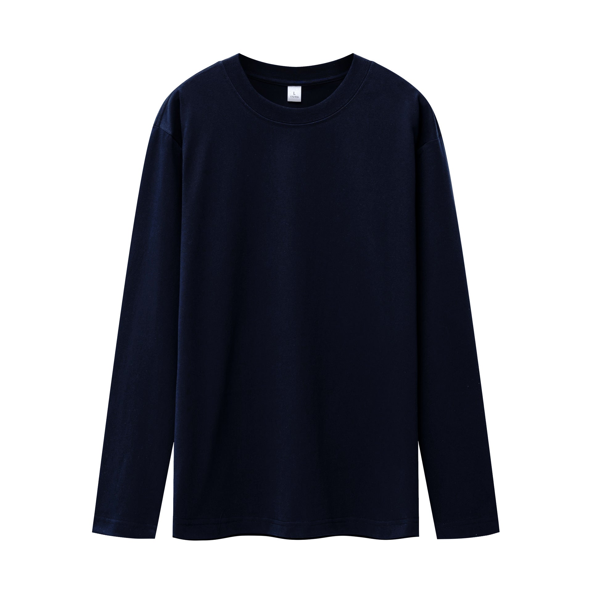 WENHOUU 230GSM Cotton Drop‑Shoulder Long Sleeve T‑Shirt Unisex Custom Sport Tee