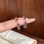 Versatile Open Ring with Evil Eye Motif