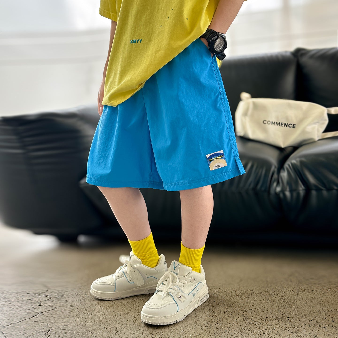 Kids' Letter-Print T-Shirt & Shorts Two-Piece Set