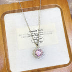 Sunflower is as bright as ice fireworks necklace ring