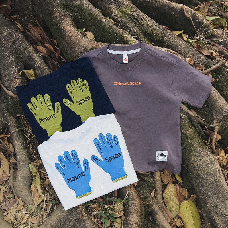 Boys Mountain Style Glove Print Casual Short Sleeve T-shirt