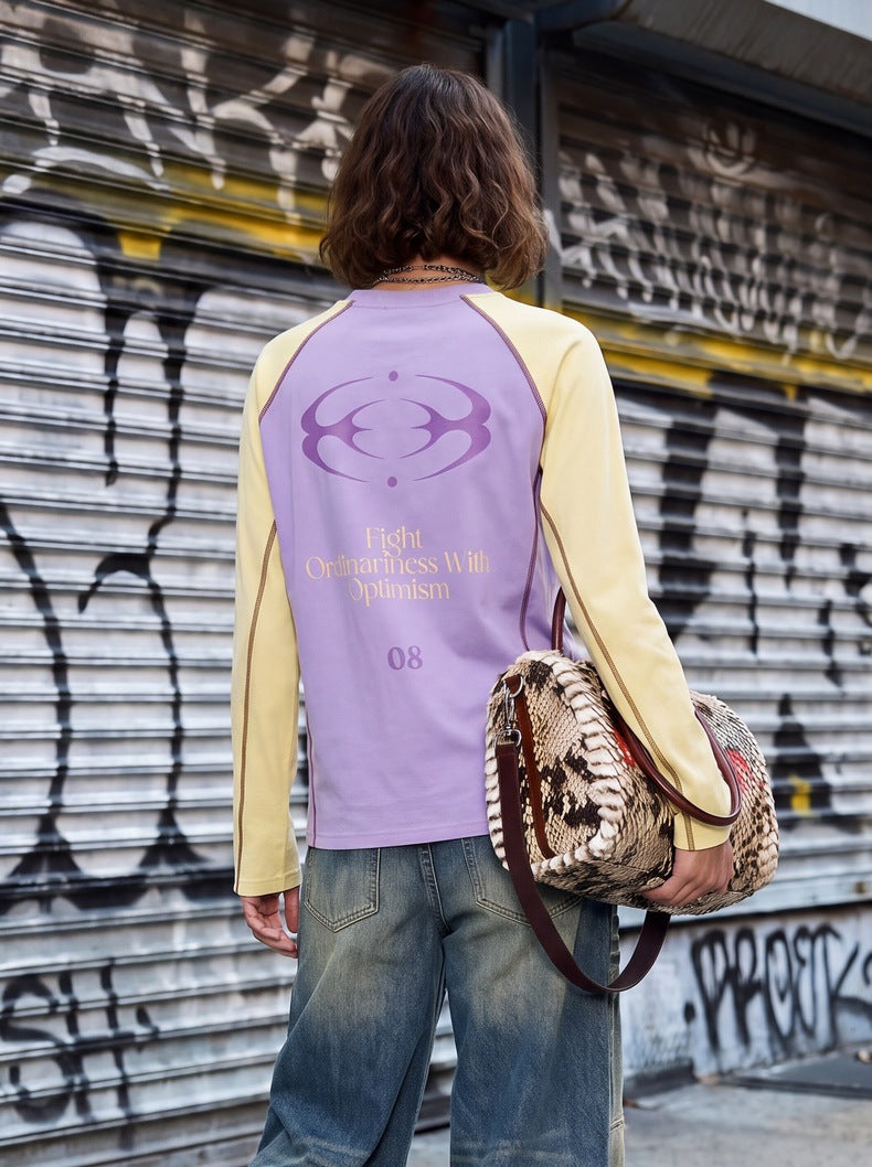 Women's printed T-shirt pure cotton, contrasting color Hasselblad