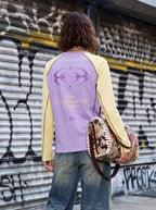 Women's printed T-shirt pure cotton, contrasting color Hasselblad