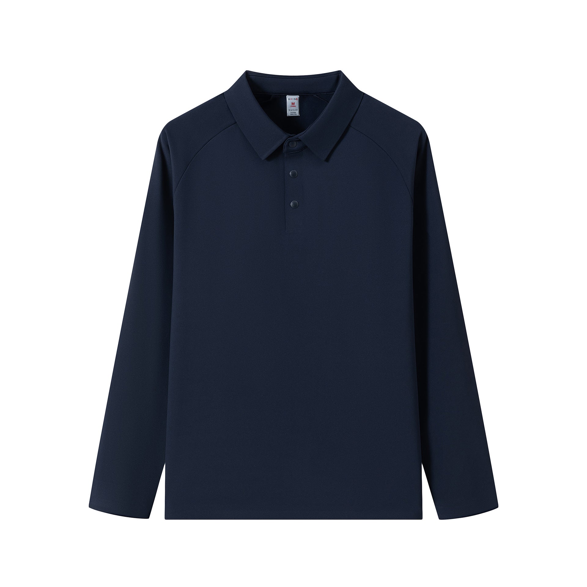 WENHOUU Men's Fleece Lined Long Sleeve Polo Shirt for Outdoor Sports