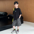 Boys Leopard Print Shorts, Summer Thin 5 Inch Pants for Big Kids
