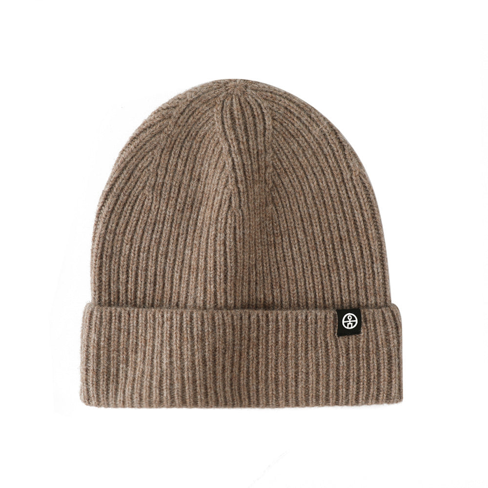 Pure wool warm ear protection hat winter windproof ski pullover hat