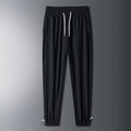 Unisex UPF 50+ Ice Silk Quick Dry Pants Thin Stretch Straight Cuffed Outdoor Casual Long Trousers