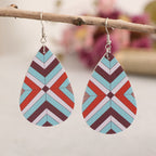 Blazin Roxx  Leather Teardrop Earrings