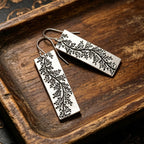 Nature Cast Metalworks Tree-Shaped Drop Earrings