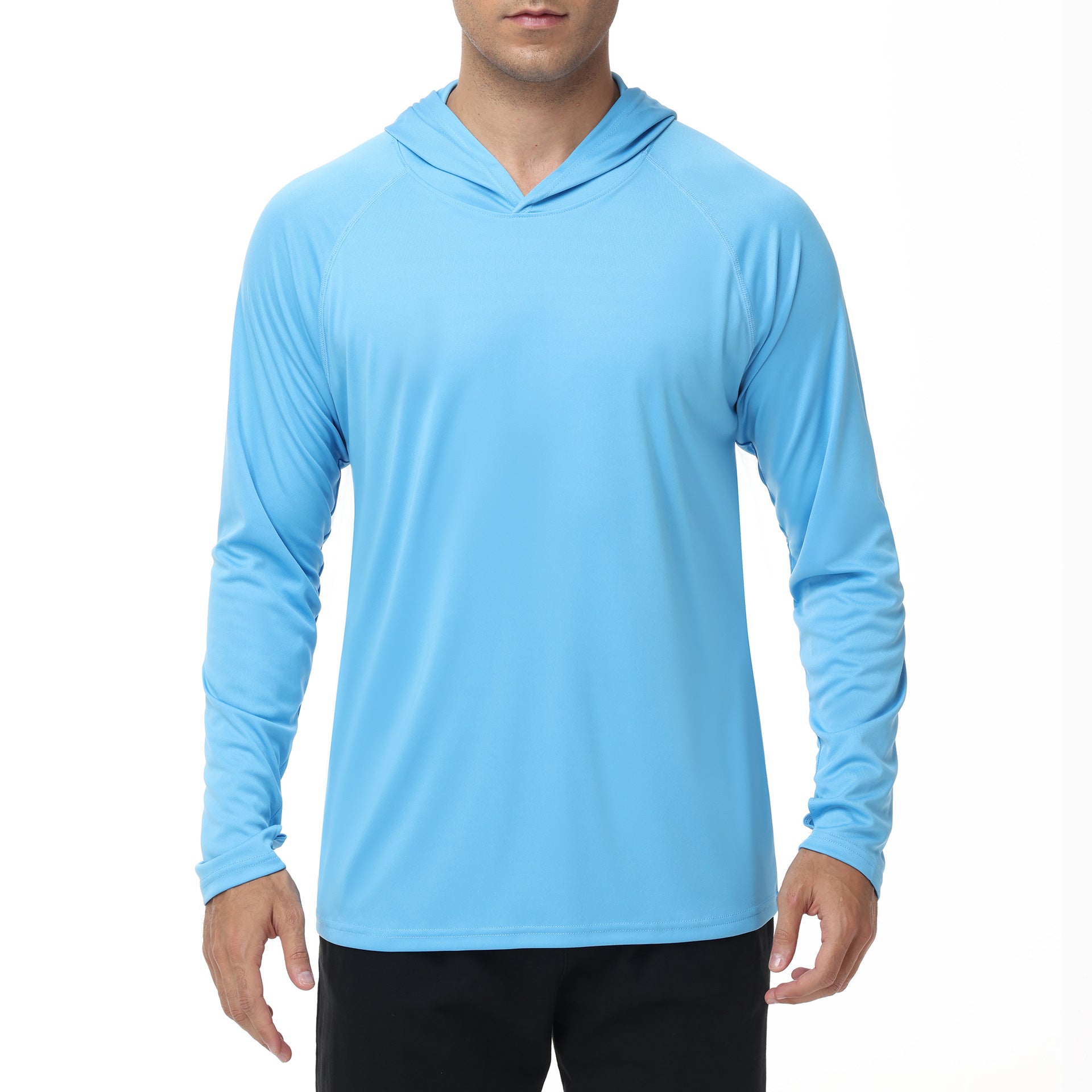 Men's UPF50+ Quick Dry Hooded UV Protection Outdoor Sun Shirt