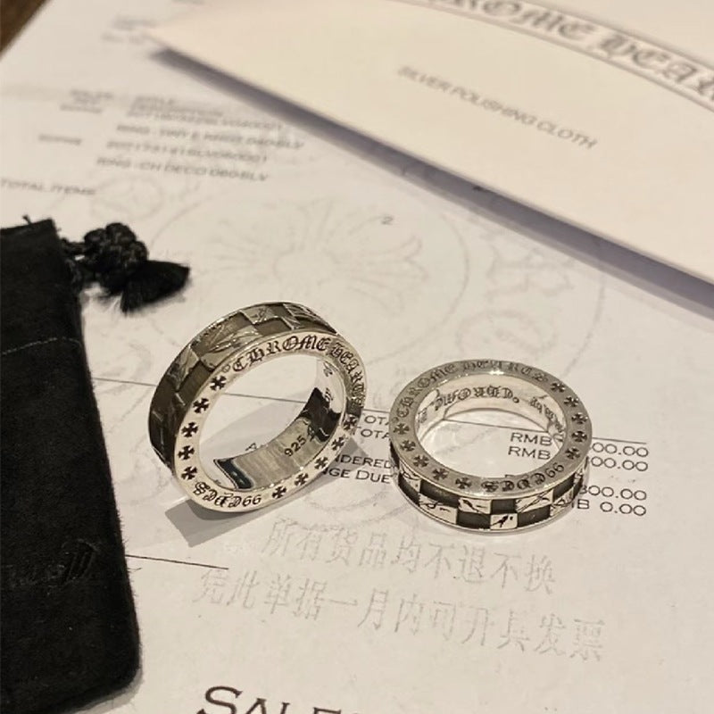 Chrome Hearts Cross & Evil Eye Ring