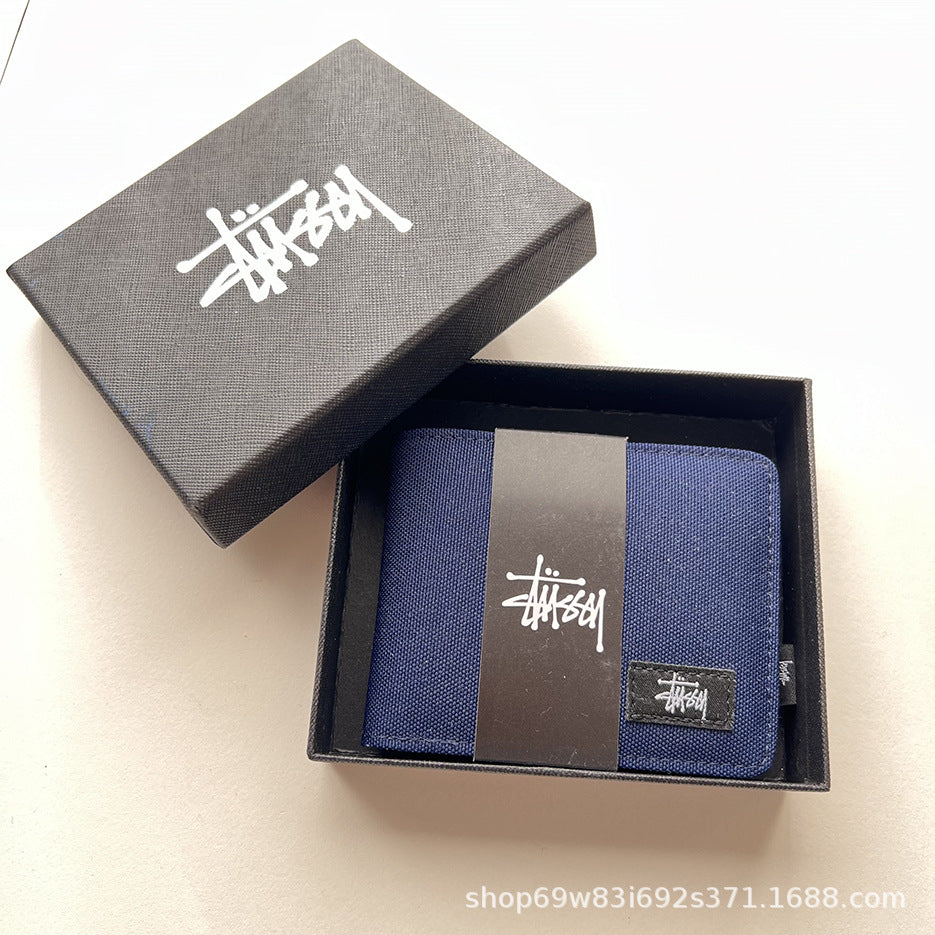 Stüssy short wallet, Oxford cloth short half off