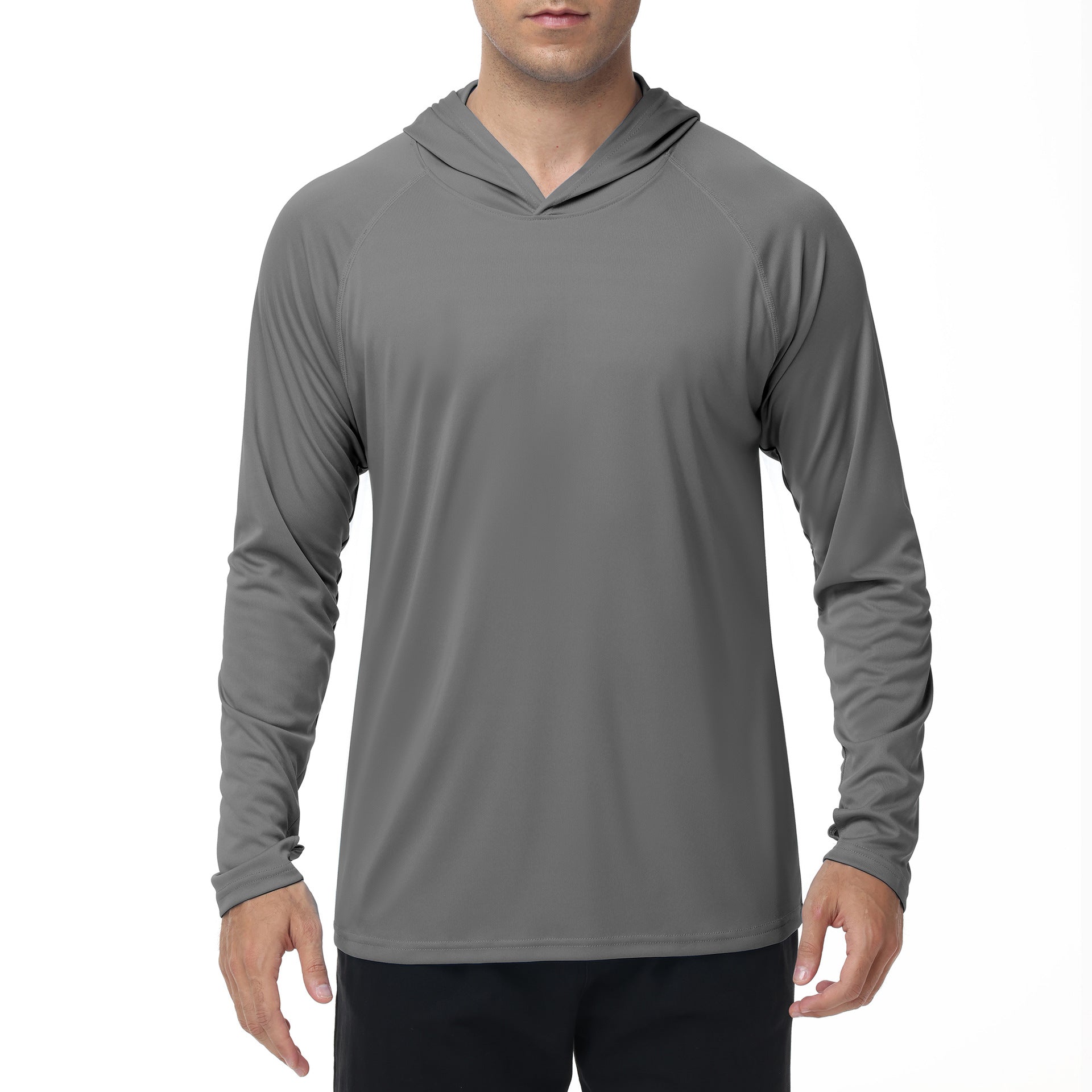 Men's UPF50+ Quick Dry Hooded UV Protection Outdoor Sun Shirt
