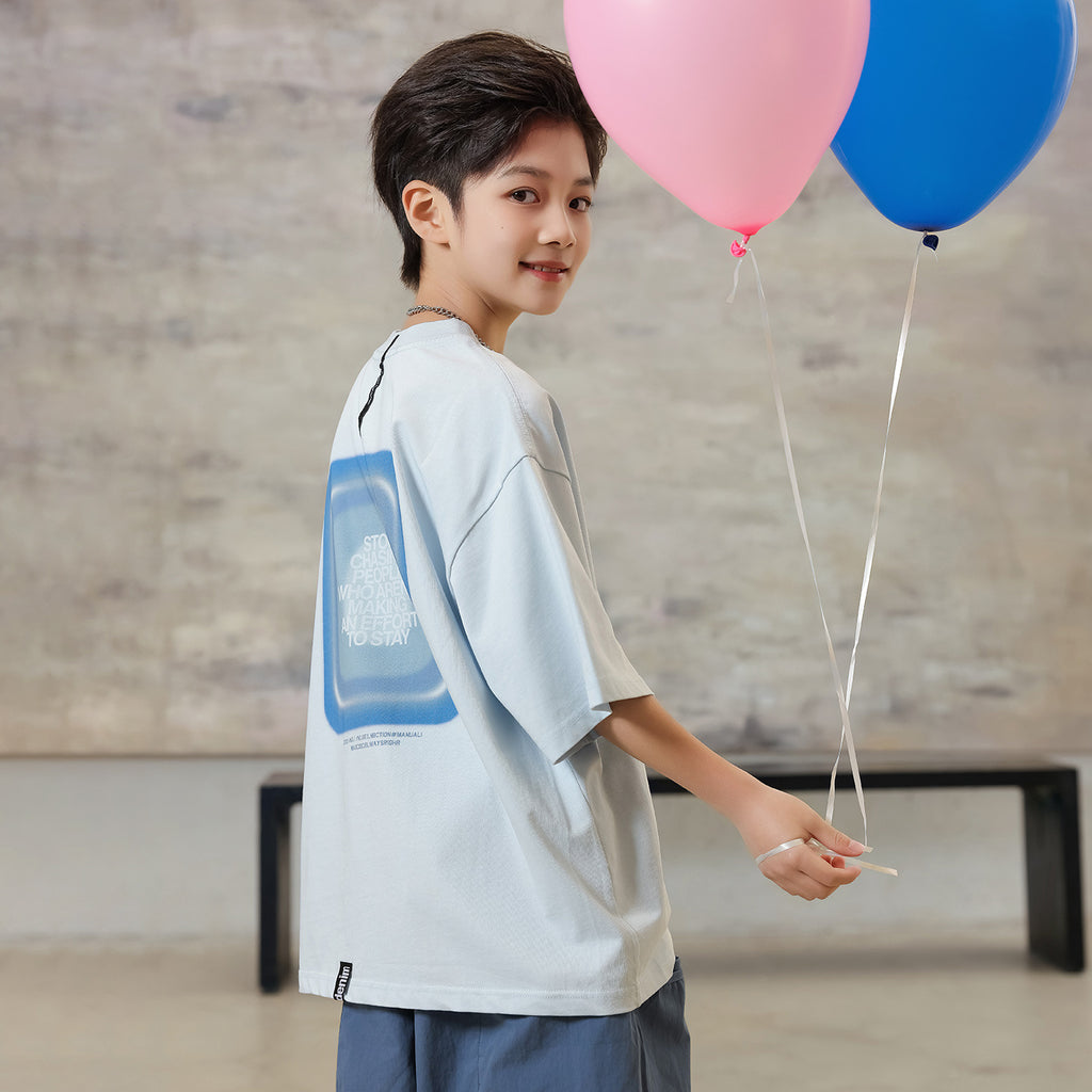 2026 Summer Boys Thin Printed T-Shirt