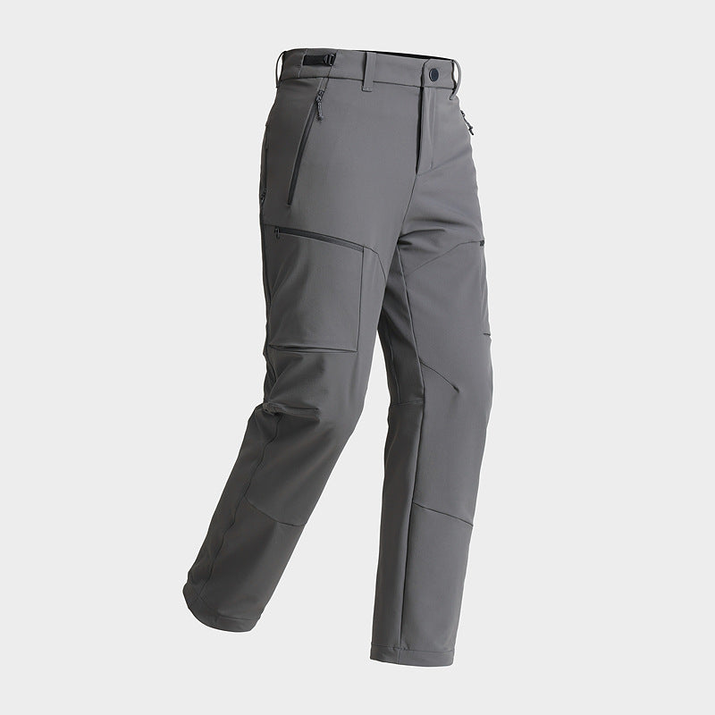 WENHOUU Unisex Softshell Tactical Hiking Pants Waterproof Breathable Elastic Outdoor Trousers
