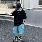 Boys' Summer Cooling Short-Sleeve Athletic Two-Piece Set