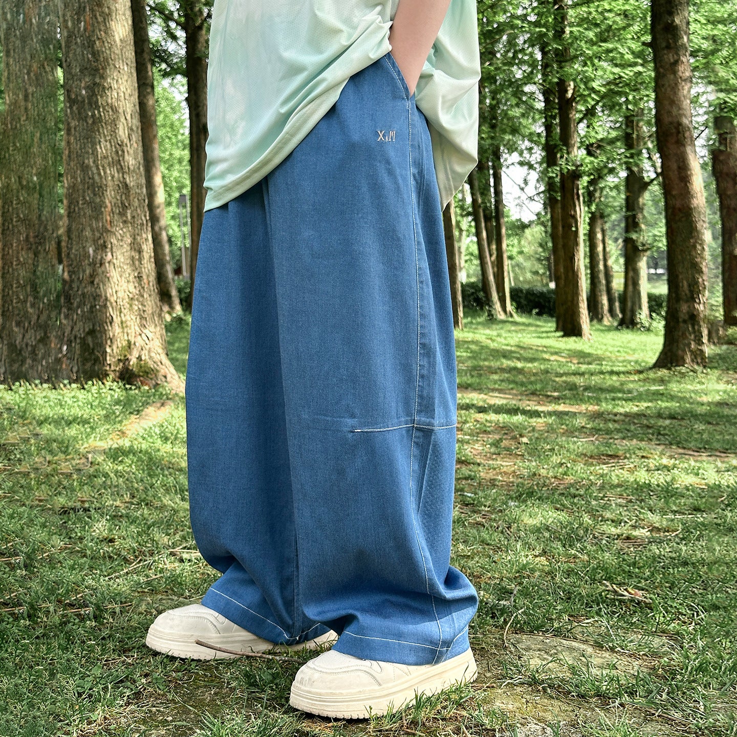 Lightweight Tencel Denim Jeans, Summer Long Pants for Boys