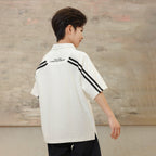 Summer Kids Striped Trim Polo Tee