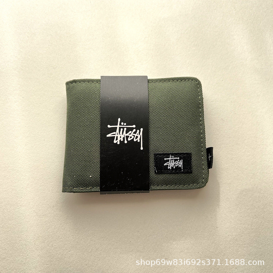 Stüssy short wallet, Oxford cloth short half off