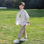 Kids Breathable Mesh Quick Dry Long Pants Summer Thin Cool Trousers
