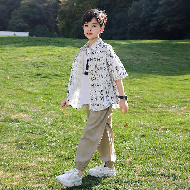 Kids Breathable Mesh Quick Dry Long Pants Summer Thin Cool Trousers