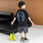 Boys Leopard Print Shorts, Summer Thin 5 Inch Pants for Big Kids