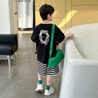 Double Print Cotton Knit Short Sleeve for Boys