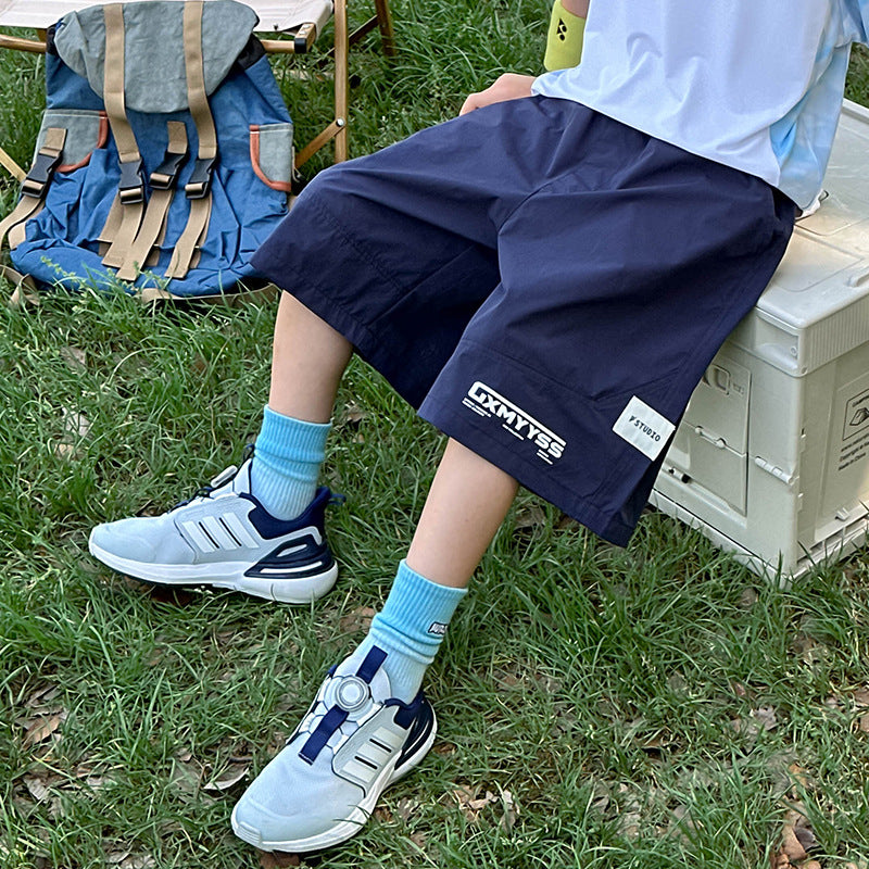 Quick Dry 5 Inch Athletic Shorts, Summer Wear for Boys