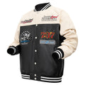 Euro-American Biker Men's PU Jacket - Relaxed Fit Plus Sizes