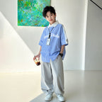 Boys' Lightweight Fine-Striped Shirt