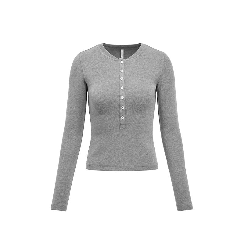Women's Lenzing Tencel Henley Neck Slim Fit Top