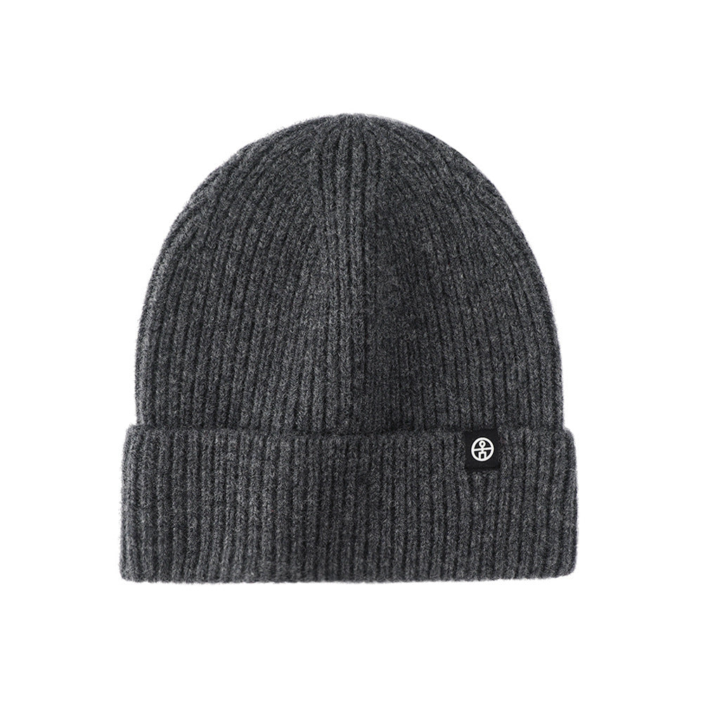 Pure wool warm ear protection hat winter windproof ski pullover hat