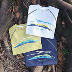 Outdoor-style short-sleeve set for kids with mountain print