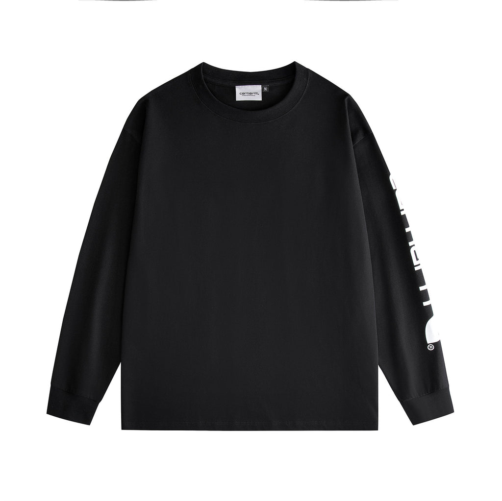 Men Patagonia Inspired Sleeve Print Long Sleeve Pullover Sweatshirt