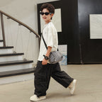 Boys Thin Casual Pants, Versatile Daily Wear Trousers for Kids