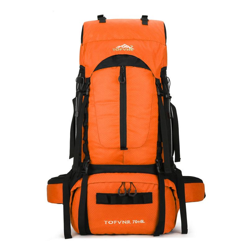 75L Large‑Capacity Hiking Backpack, Water‑Repellent Outdoor Travel Rucksack for Sports & Casual Use