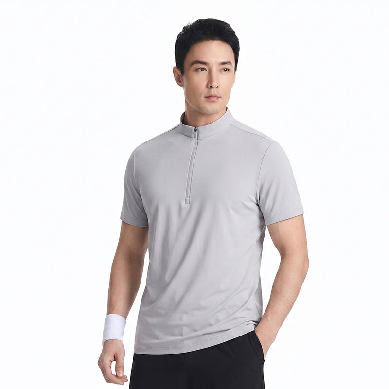 Men's Waffle Knit Quick‑Dry T‑Shirt, Breathable Cool Athletic Summer Short Sleeve Top