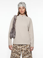 Men 1/4 Zip Fleece Long Sleeve Outdoor Pullover