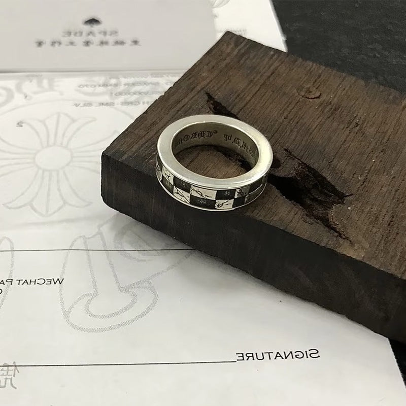 Chrome Hearts Cross & Evil Eye Ring