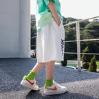 Boys' Summer Cooling Shorts，White Casual Style