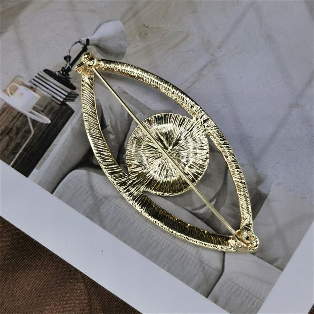 Evil Eye Brooch for Women, Full Diamond