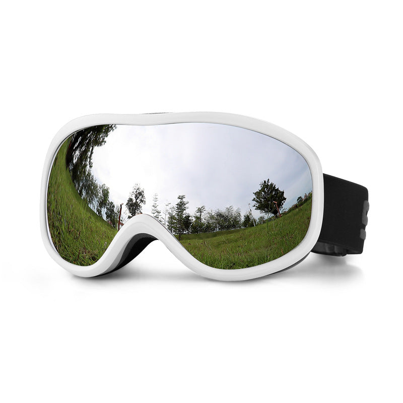 Ski smooth no fog mirror, can card myopia, spherical large field of view ski goggles