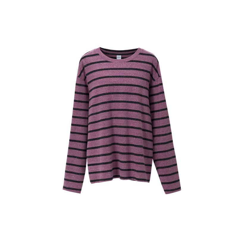 Retro Color‑Block Stripe Long‑Sleeve Tee | Preppy Unisex Loose