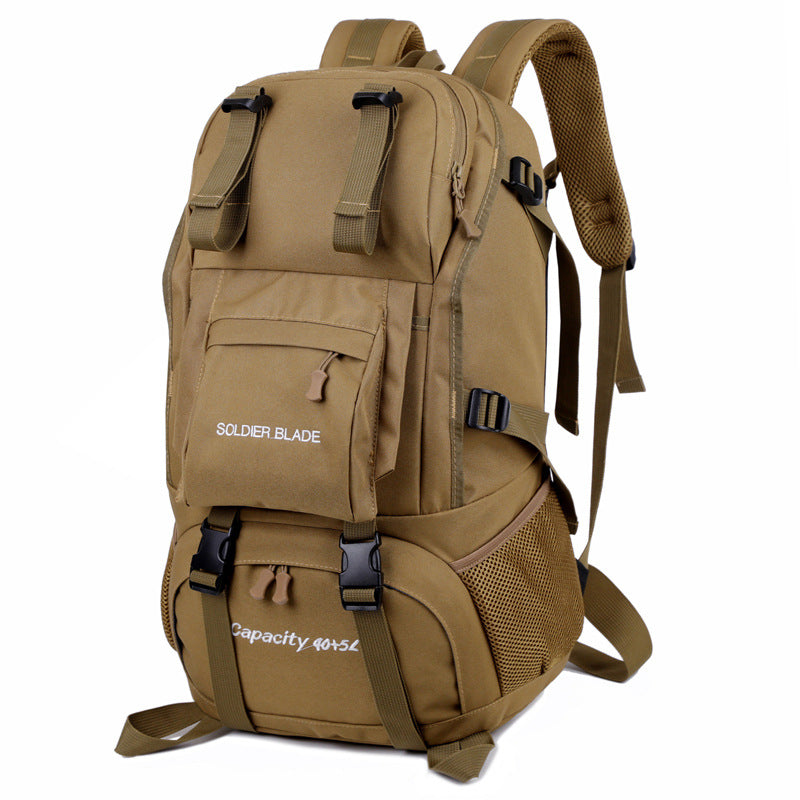 Waterproof Oxford Cloth Hiking Backpack Large Capacity Lightweight for Outdoor Travel Cycling