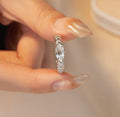 Carbon Diamond Marquise Evil Eye Ring